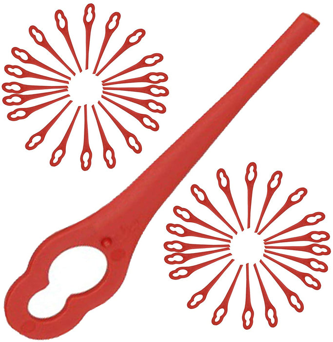 Red Plastic Blades for EINHELL AT BG-CT GE-CT RG-CT 18 Li Strimmer Trimmer x 40