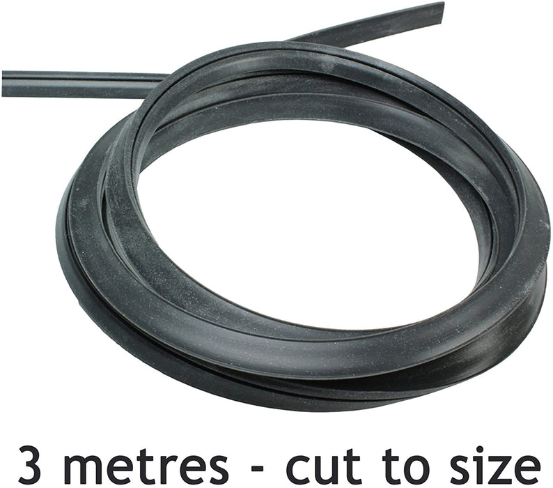 Door Seal + Silicone Glue for NEW WORLD Oven Cooker 3m Cut to Size (3 & 4 sided, Rounded + 90º Clips)