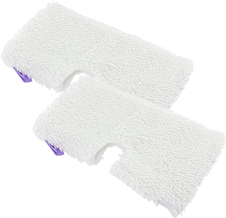 Microfibre Cover Pocket Pads for Shark SM200 S502 S7000 S3101 S3250 S3251 XT3101 Series Steam Cleaner Mop (Pack of 2)