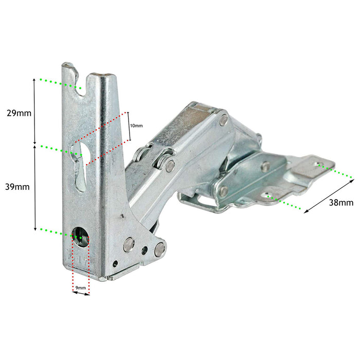 Door Hinge for AEG Fridge Freezer - Integrated Upper Right / Lower Left Hand Side