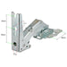 Door Hinge for BAUMATIC BR500, BR508 Fridge Freezer - Integrated Upper Right / Lower Left Hand Side