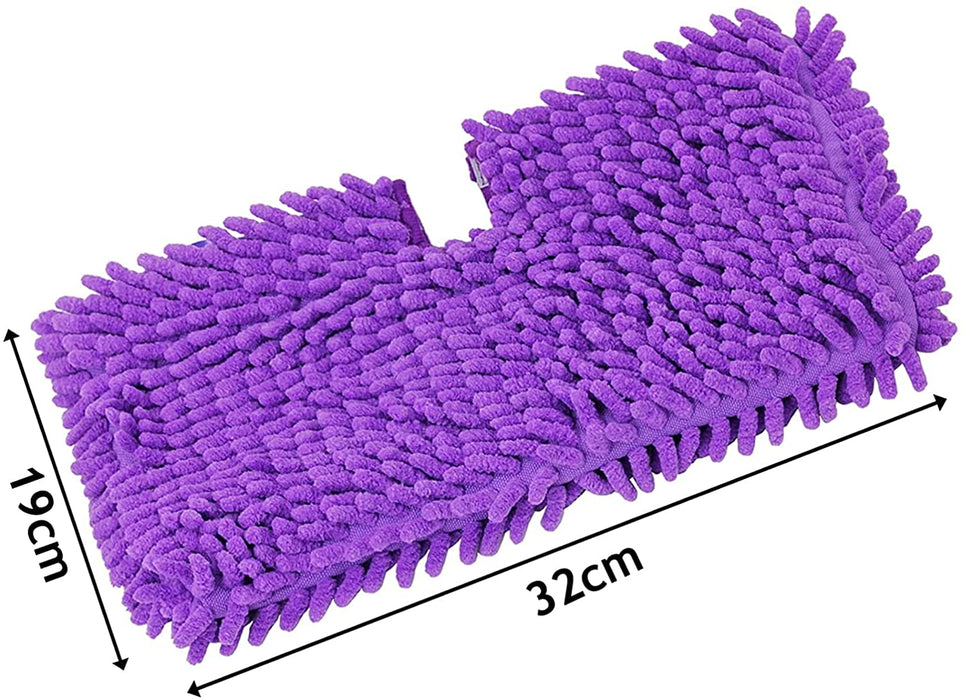 Steam Cleaner Cover Pads for Shark S3450 S3452 S3455K S3550 SE400 SE450 Mop (Pack of 3, Purple)