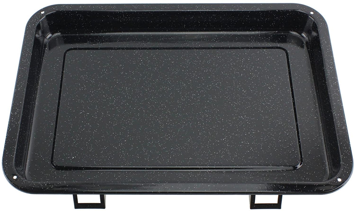 Large Grill Pan, Rack & Dual Detachable Handles with Adjustable Shelf for STOVES Oven Cookers
