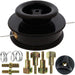 UNIVERSAL Dual Line Manual Feed Head with Bolts + 2 x 80m Dual Core Refill for Strimmer/Trimmer/Brushcutter