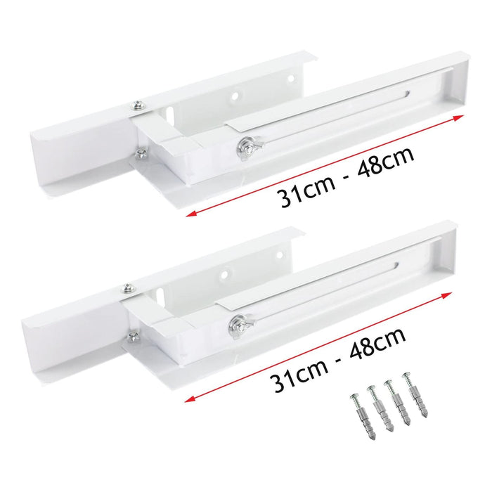 Brackets for Morphy Richards Microwave Wall Mount Bracket Mountable Extendable White