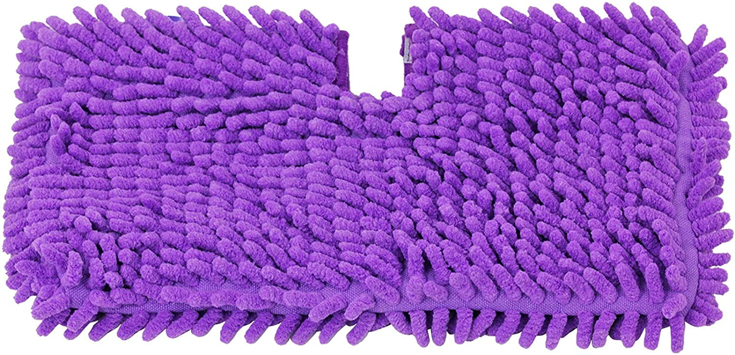 Pocket Cover Pad for Steam Cleaner Mop Coral Purple 32cm x 19cm Universal 2 Pads