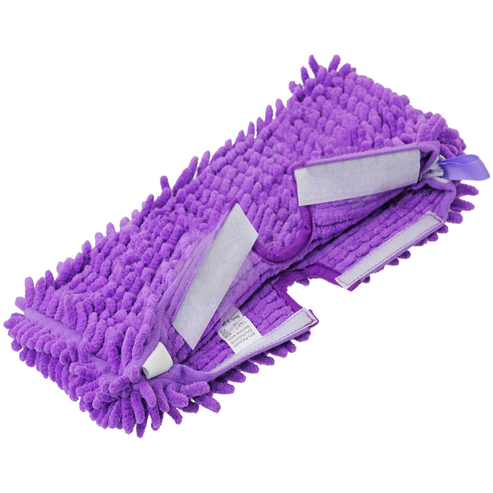 Coral Cover Pocket Pads for Shark S2901 S3455 S3501 S3502 S3601 S3701 S3901 Steam Cleaner Mop (Pack of 2, Purple)