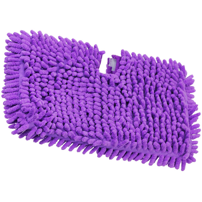 Coral Cover Pocket Pads for Shark S2901 S3455 S3501 S3502 S3601 S3701 S3901 Steam Cleaner Mop (Pack of 6, Purple)