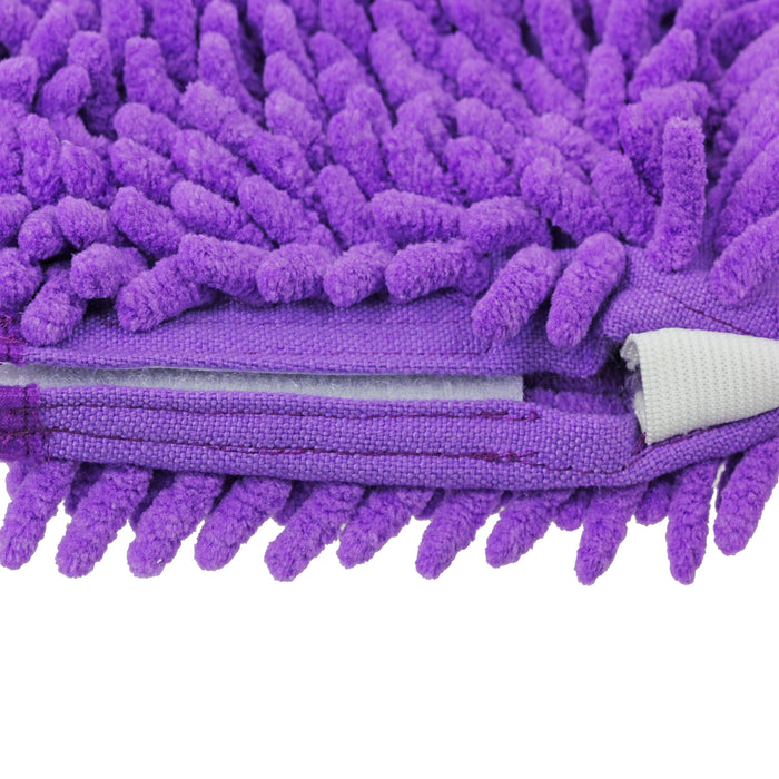 Coral Cover Pocket Pads for Shark S2901 S3455 S3501 S3502 S3601 S3701 S3901 Steam Cleaner Mop (Pack of 6, Purple)