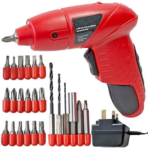 18 Piece Precision Magnetized Screwdriver Set & Mini Cordless Rechargeable 4.8v Electric Screwdriver + Power Drill