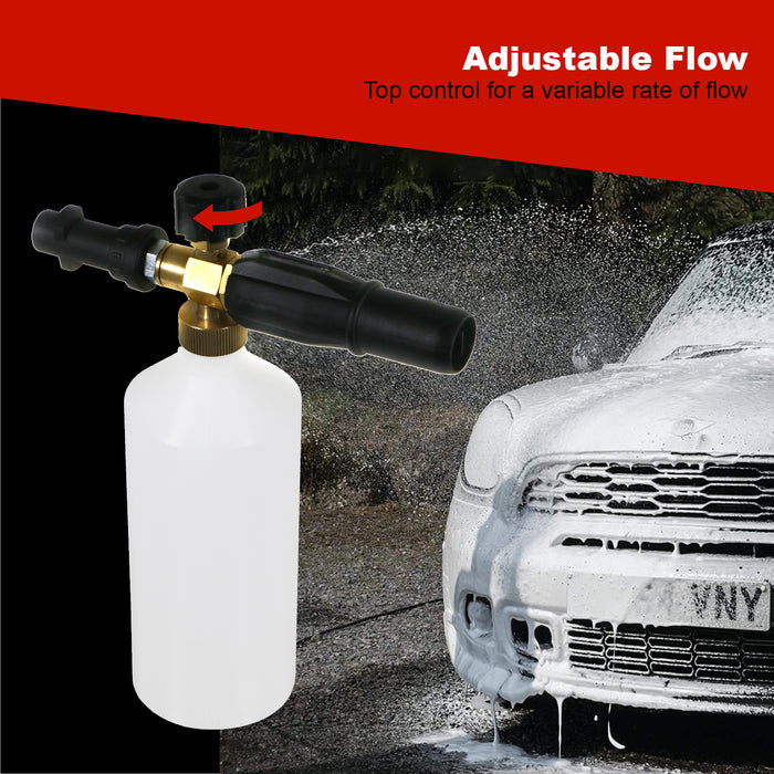 Spray Bottle for KARCHER Snow Foam Nozzle + Car & Bike 3-in-1 Ultra Foam Cleaner (Pack of 2)