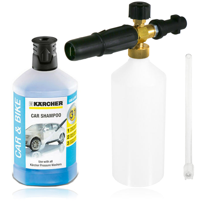 Spray Bottle for KARCHER Snow Foam Nozzle + Car Shampoo Detergent