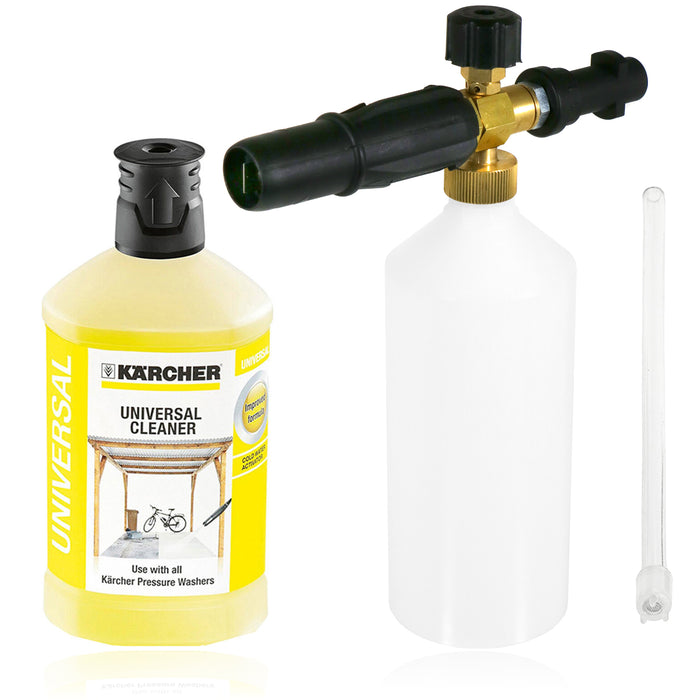 Spray Bottle for KARCHER Snow Foam Nozzle + Plug 'n' Clean Universal Detergent