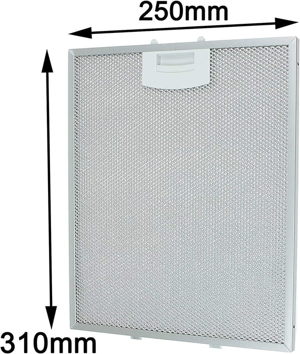 Vent Extractor Metal Mesh Filter for Siemens Cooker Hood Vent (Pack of 2 Filters, 250 x 310 mm)