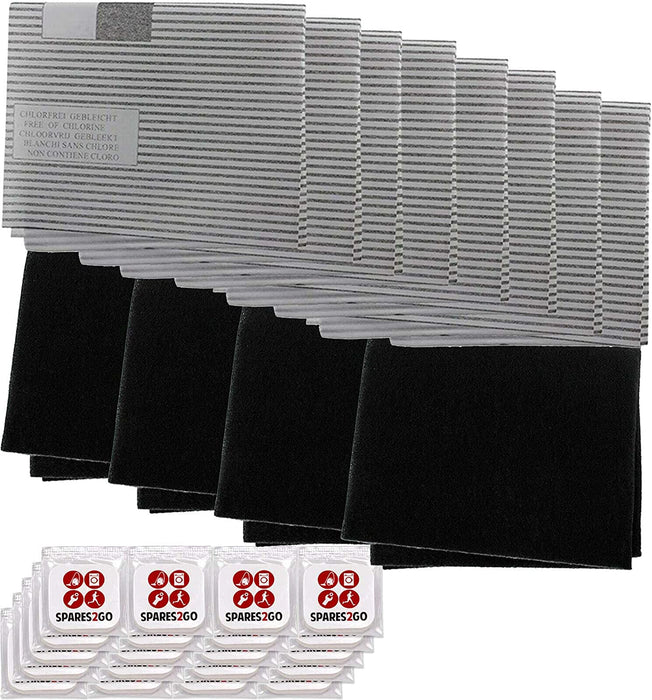 UNIVERSAL Cooker Hood Filter Kit for Recirculating Kitchen Extractor Vent Fan (8 x Grease + 4 x Carbon Filters + 20 Fresheners)