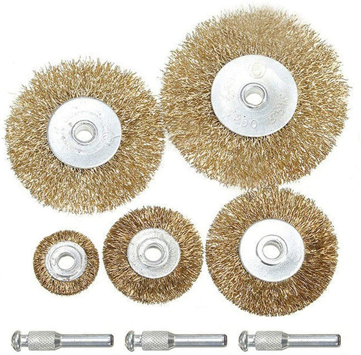31 Piece Buffing Polishing Drill Wheel Accessory Wire Brush Kit 3.2mm Car Motorbike Rust Removal