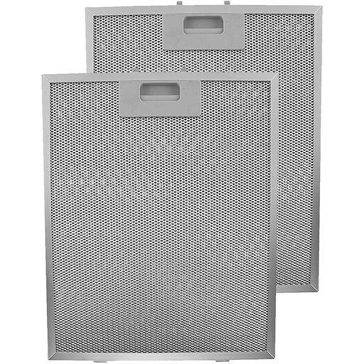Metal Grease Mesh Filter for LOGIK Cooker Hood Extractor Fan Vent Pack of 2 (Silver, 320 x 260mm)