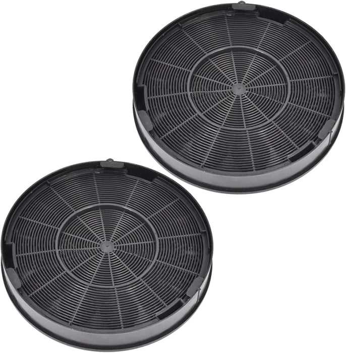 Anti-Odour Charcoal Carbon Filters for Rangemaster Cooker Hood Vent (200 x 28 mm, Pack of 2)