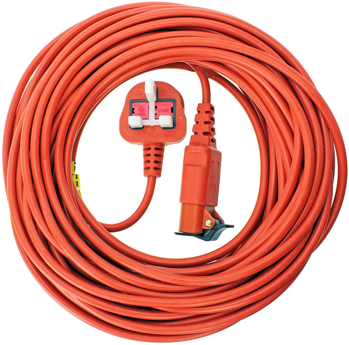 20 Metre Mains Cable & Lead Plug for Bosch Rotak Lawnmowers (20m)