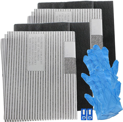 Large Universal Cooker Hood Grease Filters for Vent Extractor Fans Cut to Size 2 Packs of 2 Filters