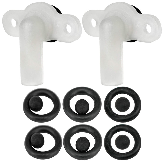 Pressure Relief Device PRD + Seal Kit for Triton Electric Shower (2 x PRDs, 8 x O Ring Seals + 8 x Rubber Ball Valve Seals)