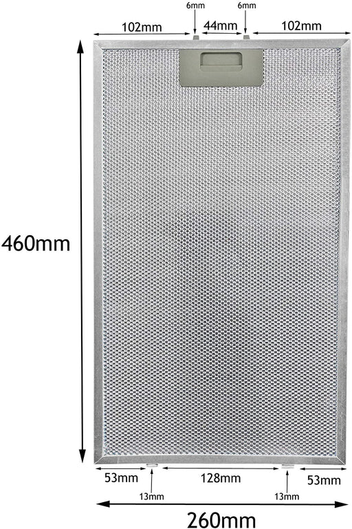 Cooker Hood Filter for Howdens Lamona LAM2501 Metal Mesh Grease Extractor Vent (460 x 260mm)