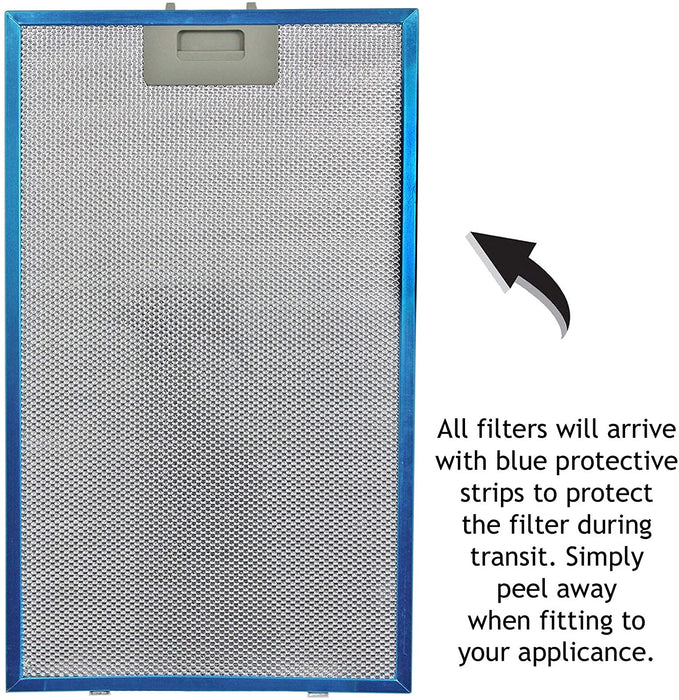 Cooker Hood Filter for Baumatic BTC6510GL Metal Mesh Grease Extractor Vent