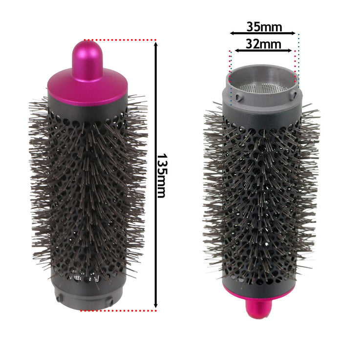 DYSON Airwrap™ HS01 Hair Styler 40mm Long Barrels + Round Volumising Brush (Purple / Fuchsia)