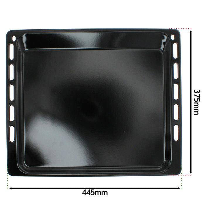 Enamelled Baking Tray Pan Base for Whirlpool Oven Cooker 445mm x 375mm