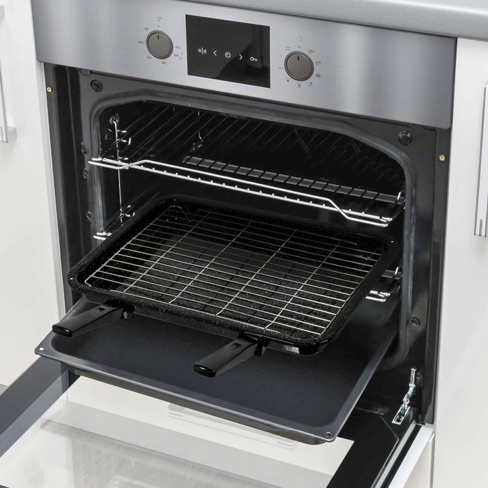 Large Grill Pan, Rack & Dual Detachable Handles for HOTPOINT Oven Cookers