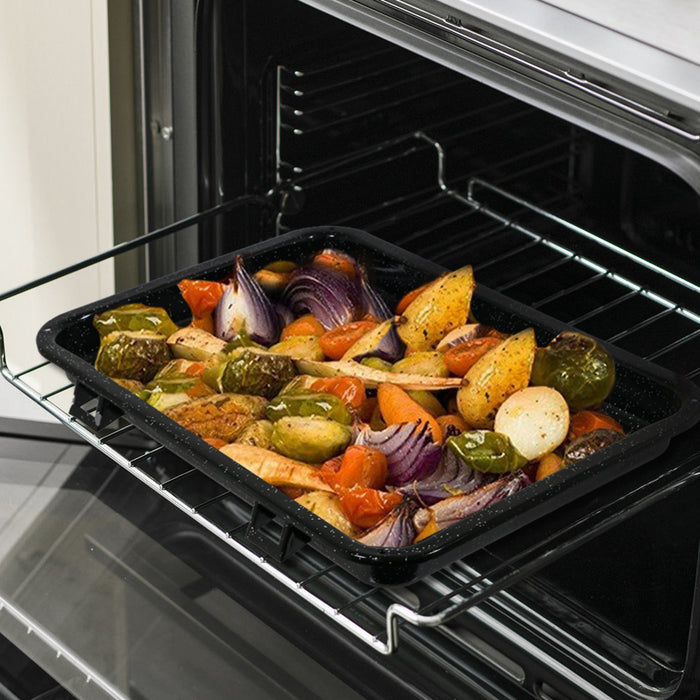 Large Grill Pan, Rack & Dual Detachable Handles for NEFF Oven Cookers