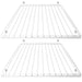 Fridge Shelf for HOTPOINT Adjustable Plastic Coated White Extendable Shelves (Pack of 2)