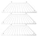 Fridge Shelf for LEC Adjustable Plastic Coated White Extendable Shelves (Pack of 3)