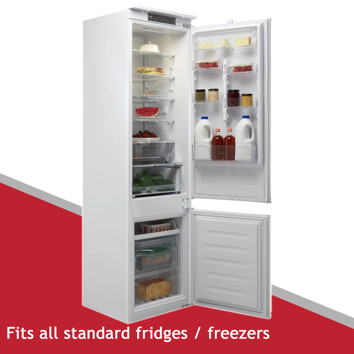 Universal Fridge Shelf Adjustable White Plastic Coated Freezer Rack Extendable