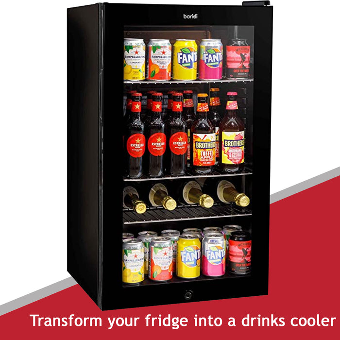 Universal Adjustable Drinks Chiller Fridge Shelf Beer Display Refrigerator Bottle Rack (Pack of 2)