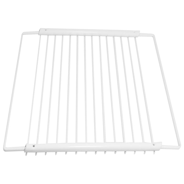 Universal Fridge Shelf Adjustable White Plastic Coated Freezer Rack Extendable