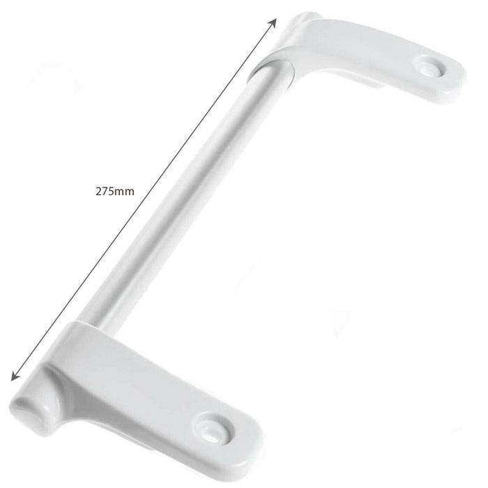 Long Bar Grab Handle for Hotpoint-Ariston Fridge Freezer (White / Silver)
