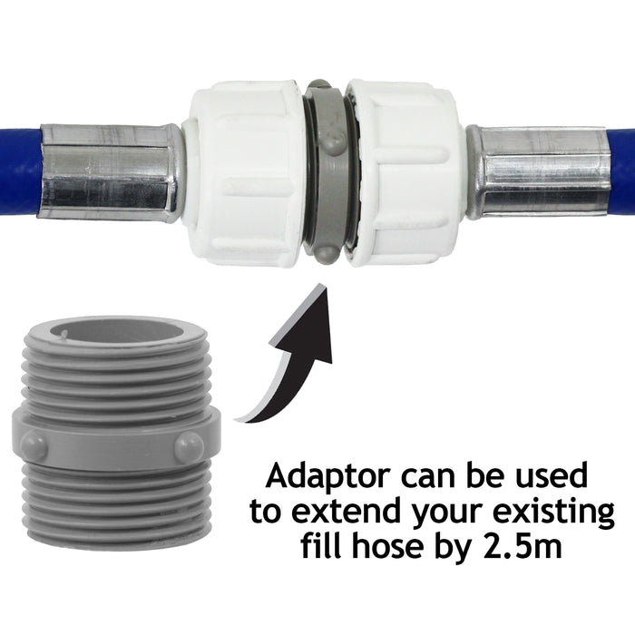 Fill Water Pipe Drain Hose Extension Outlet Kit for HOOVER CANDY Washing Machine 2.5m
