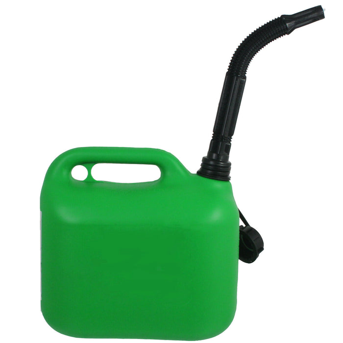 5L Jerry Can Container Flexible Spout Green 5 Litre Car Van Petrol Diesel Large