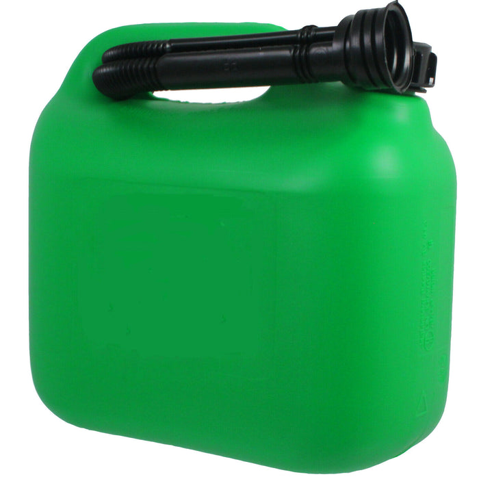5L Jerry Can Container Flexible Spout Green 5 Litre Car Van Petrol Diesel Large
