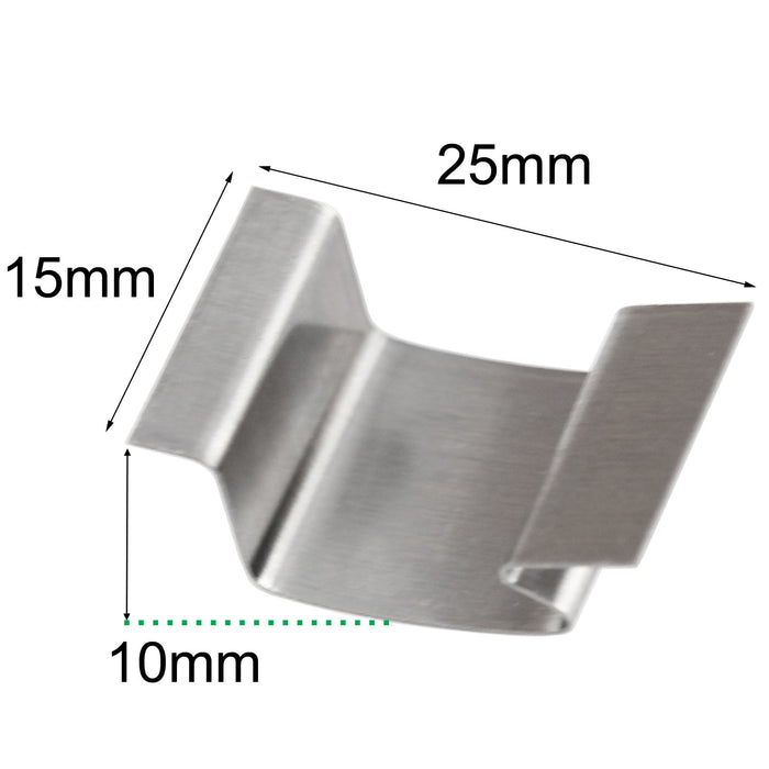 Greenhouse Clips Stainless Steel Glass Glazing Window Sprung Clips (Pack of 25)