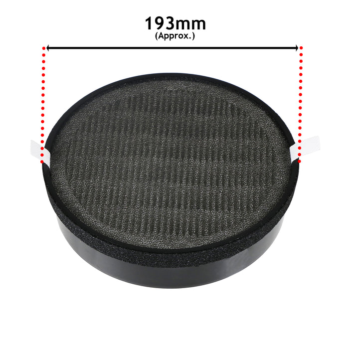 MalhSlix LV-H132 Replacement Filter for LEVOIT LV-H132 LV-H132-RF Air  Purifier, H13 True HEPA Filter, Activated Carbon Filter, Replace Part