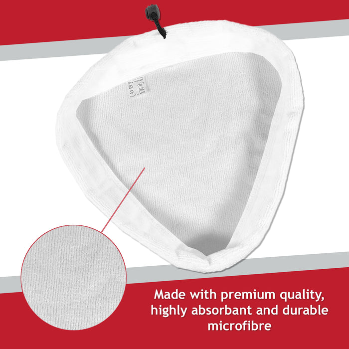 Microfibre Cloth Cover Pads for Steamworks SW1 & Swan SS2010 Steam Cleaner Mop (Pack of 6)