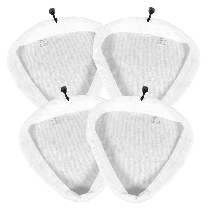 Microfibre Cloth Cover Pads for VonHaus Steam Cleaner Mop (Pack of 4)