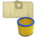 10 Bags & Filter Compatible with LIDL PARKSIDE Vacuums PNTS 1250 1300 A1 1400 B1 1500