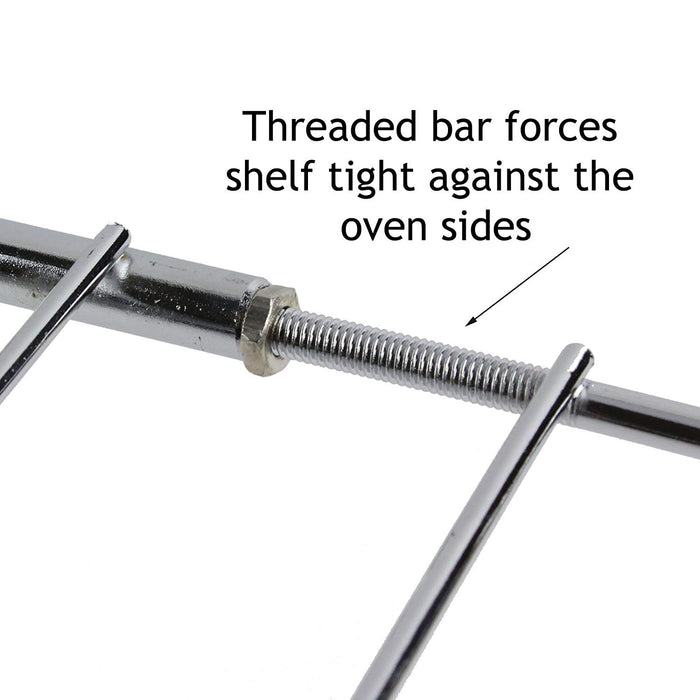 Adjustable Extendable Shelf for Zanussi Oven Cooker (310 x 360-590mm, Pack of 2)