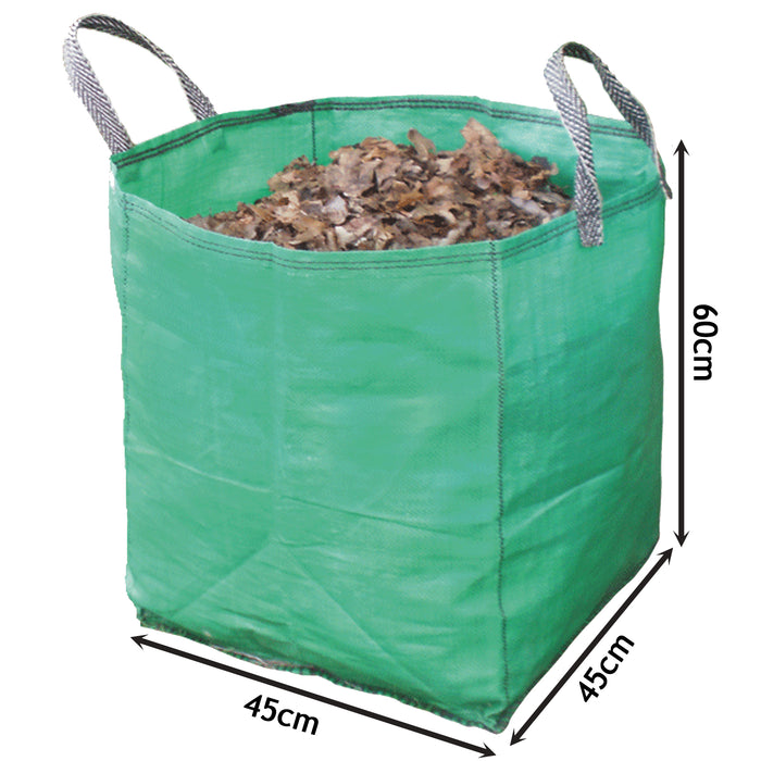Large Garden Waste Recycling Tip Bags Heavy Duty Non Tear Woven Plastic Sack x 10