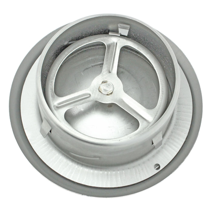 Stainless Steel Round Ceiling Extractor Exhaust / Supply Wall Vent (4" / 100mm)