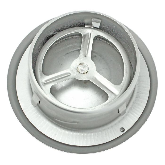Stainless Steel Round Ceiling Extractor Exhaust / Supply Wall Vent (5" / 125mm)