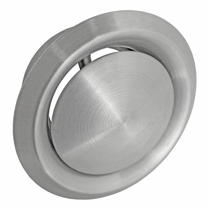 Stainless Steel Round Ceiling Extractor Exhaust / Supply Wall Vent (4" / 100mm)